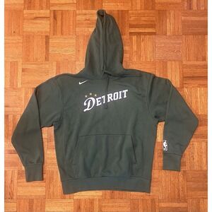 Nike Detroit Pistons St. Cecilia Logo Hoodie Sweatshirt Green Youth Medium 10/12